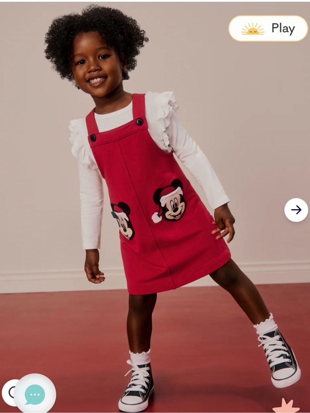 Little sleepies Minnie and Mickey Christmas jumper